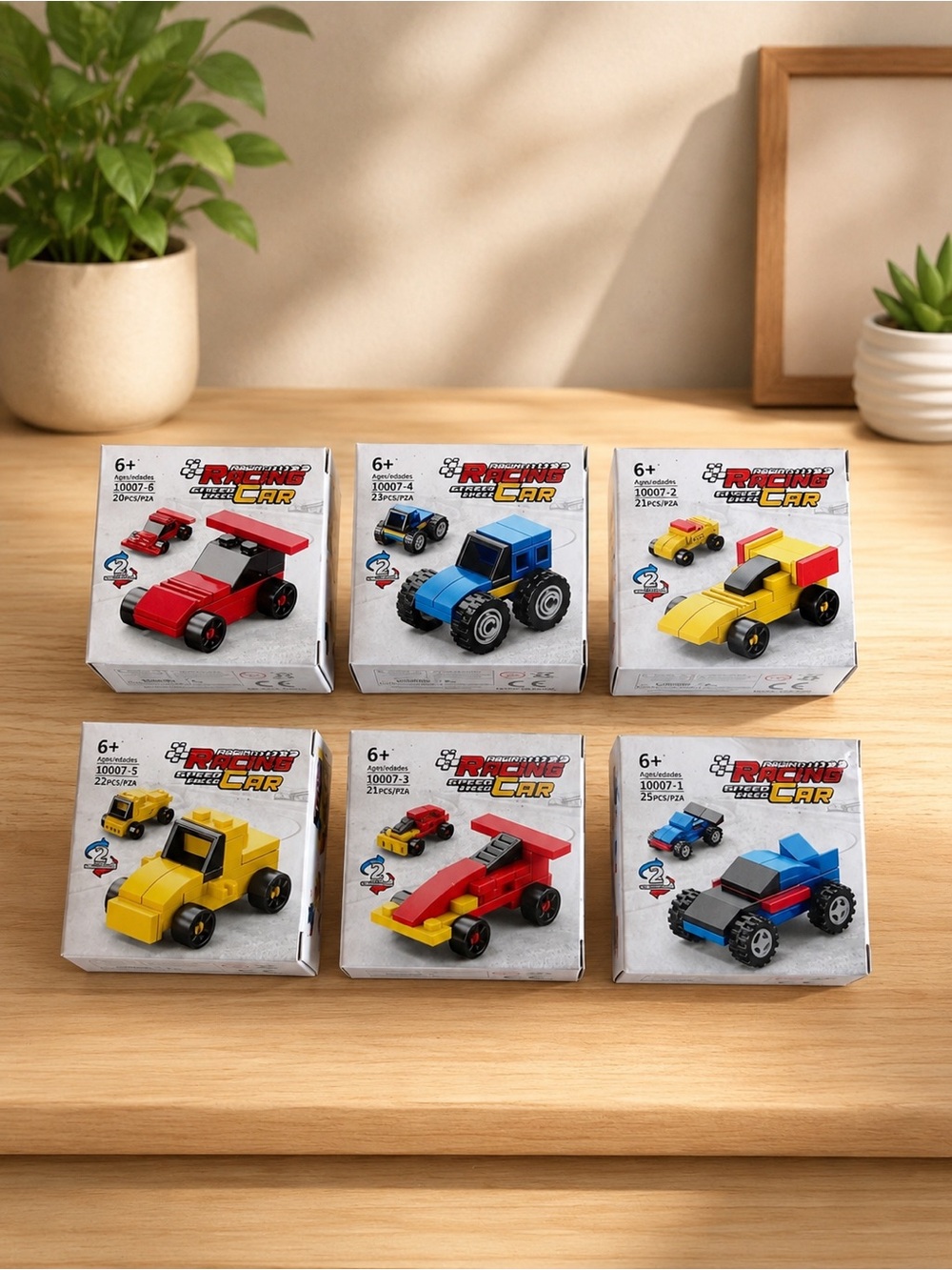 Build a racing car set of 6